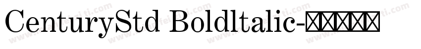 CenturyStd Boldltalic字体转换